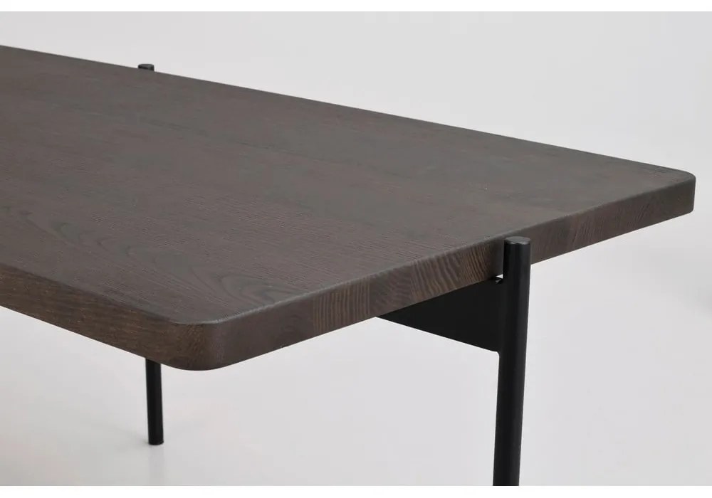 Tavolino in frassino marrone 145 x 60 cm Shelton - Rowico