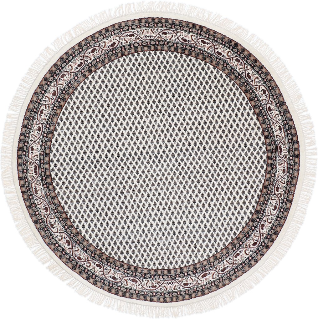 Mir Tappeto 200x200 Beige (Indian) Annodato A Mano
