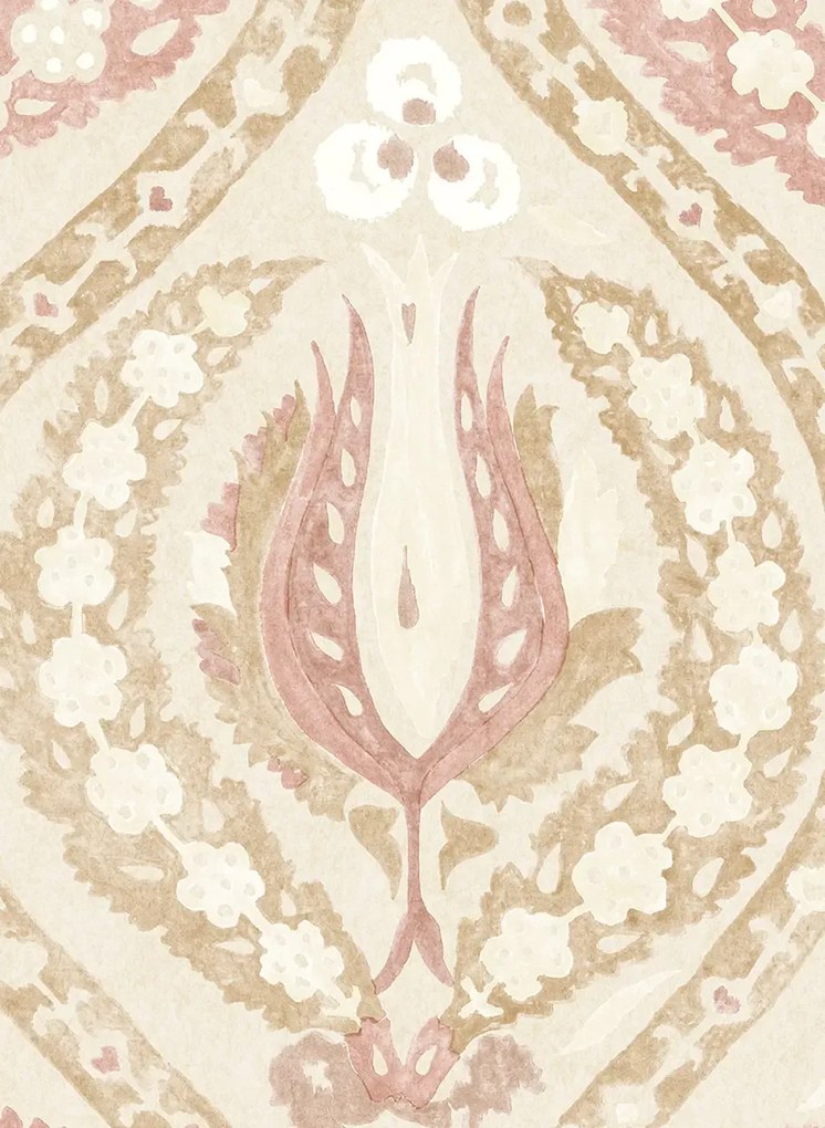 Lewis & Wood Carta da parati Benaki - Pink Cocoa
