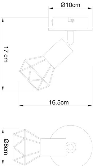 Globo 54802S-1H -  Faretto da muro XARA 1xE14/40W/230V