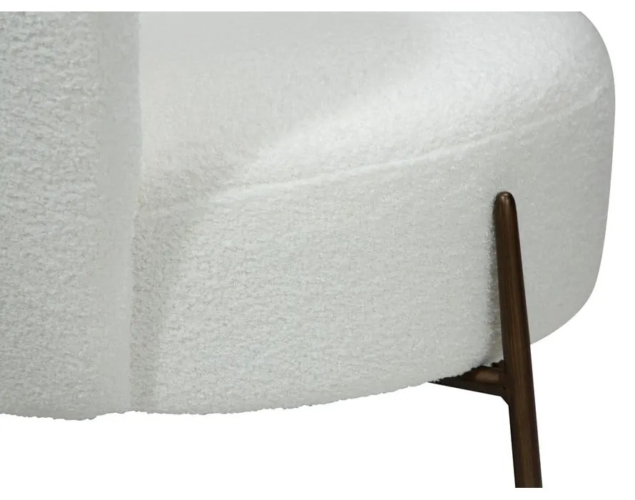 Poltrona bianca in tessuto bouclé Orbit - DAN-FORM Denmark