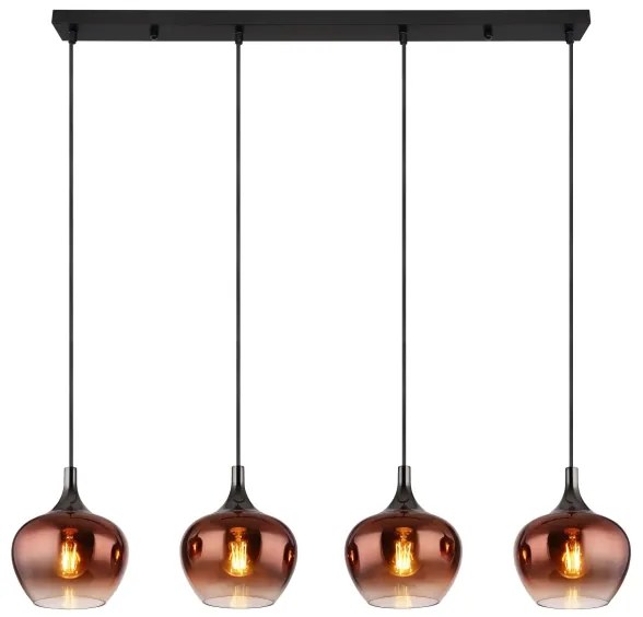 Globo 15548-4HG - Lampadario a sospensione con filo MAXY 4xE27/40W/230V rame