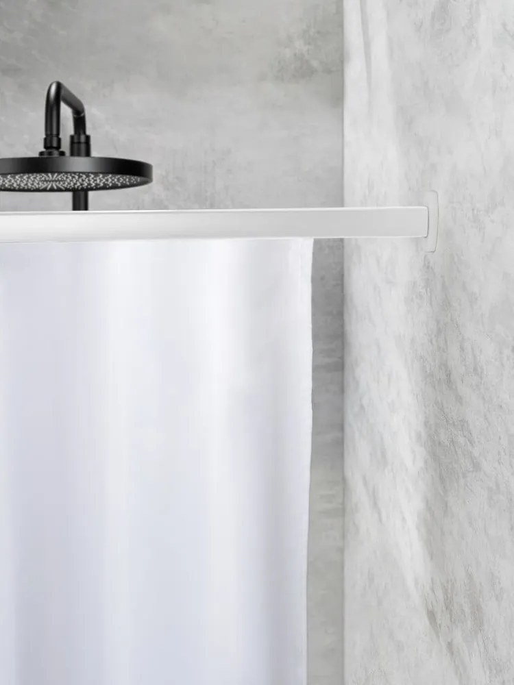 Asta per tende da doccia in argento lucido Era - Wenko