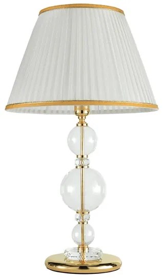 Lampada da tavolo BACH 40x66 cm in vetro trasparente Oro