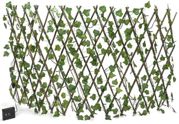 Aigostar - Catena LED solare 102xLED/2x0,7m IP65 bianco caldo ivy