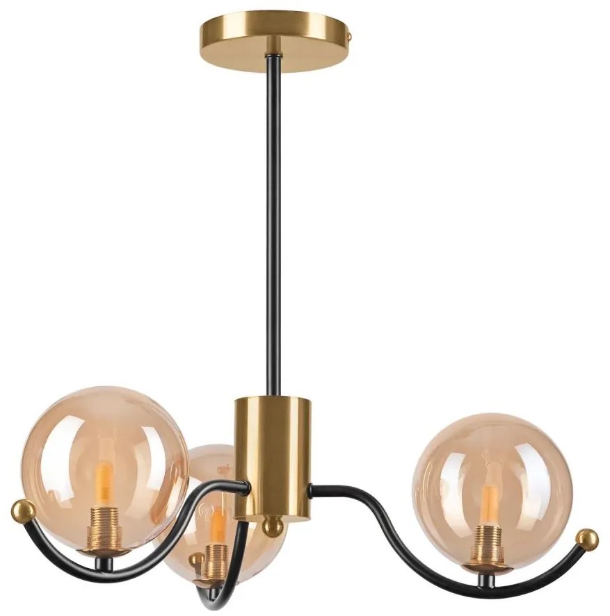 Lampadario a stelo GEORGIA 3xG9/5W/230V dorato/beige fumé