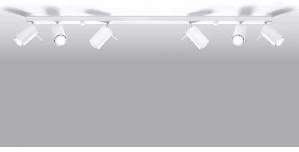 Sollux SL.0333 - Faretto RING 6L 6xGU10/10W/230V bianco