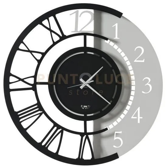 Orologio da parete particolare full metal jack grande nero e bianco...