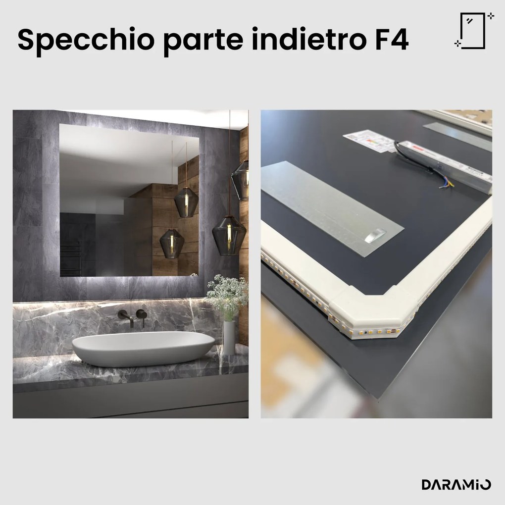 Specchio con luce LED F4