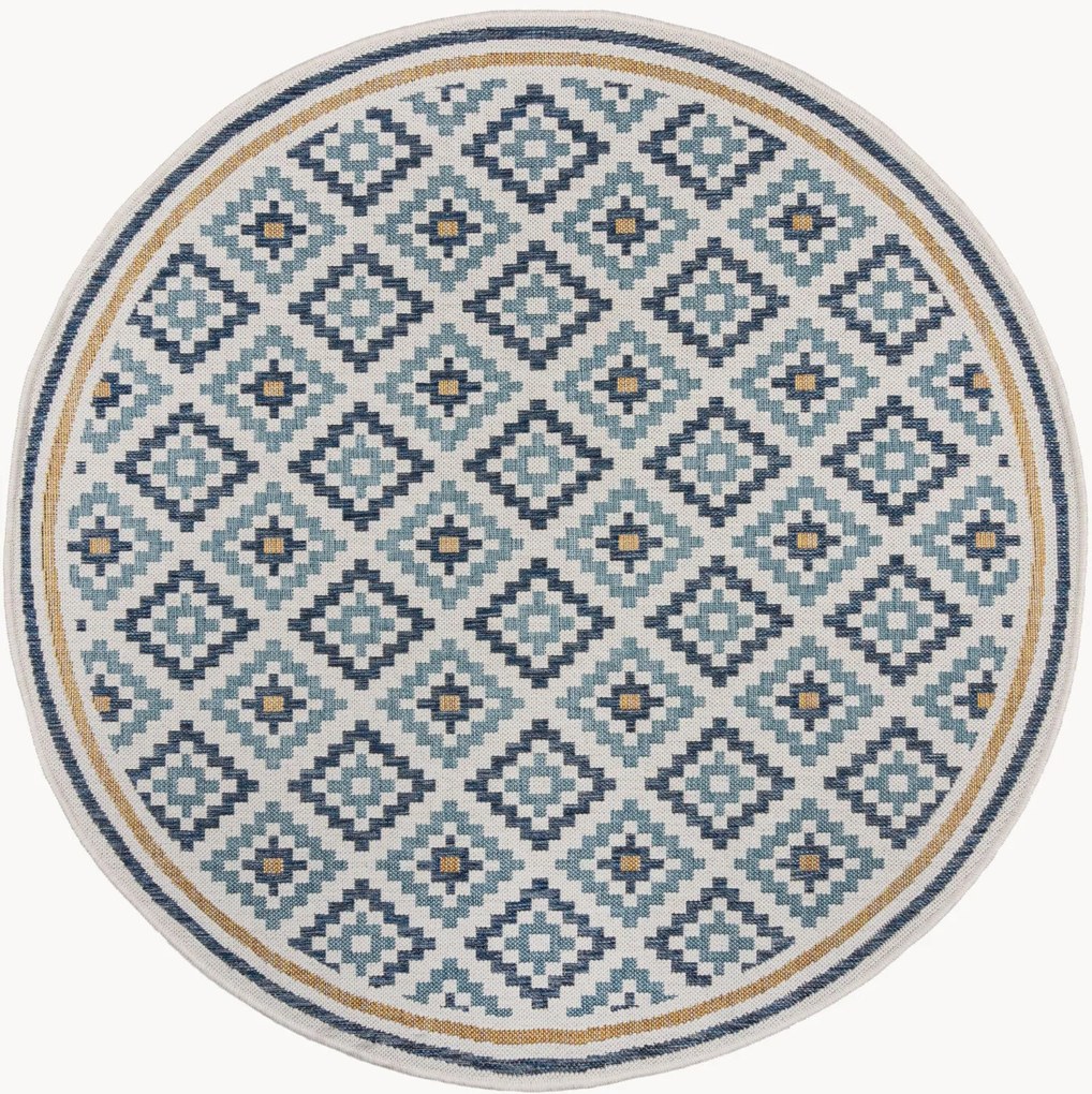 Tappeto rotondo da esterno Zia Trellis