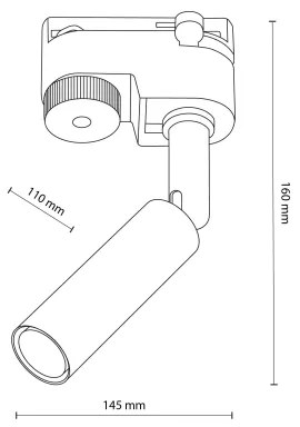 Faretto LED per sistema a binario LAGOS 1xG9/3W/230V bianco