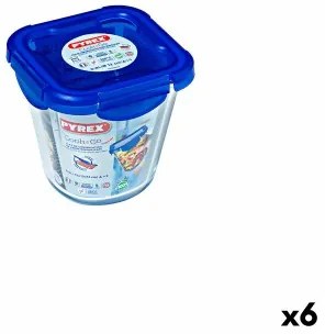 Porta pranzo Ermetico Pyrex Cook  go Trasparente Vetro (800 ml) (6 Unità)