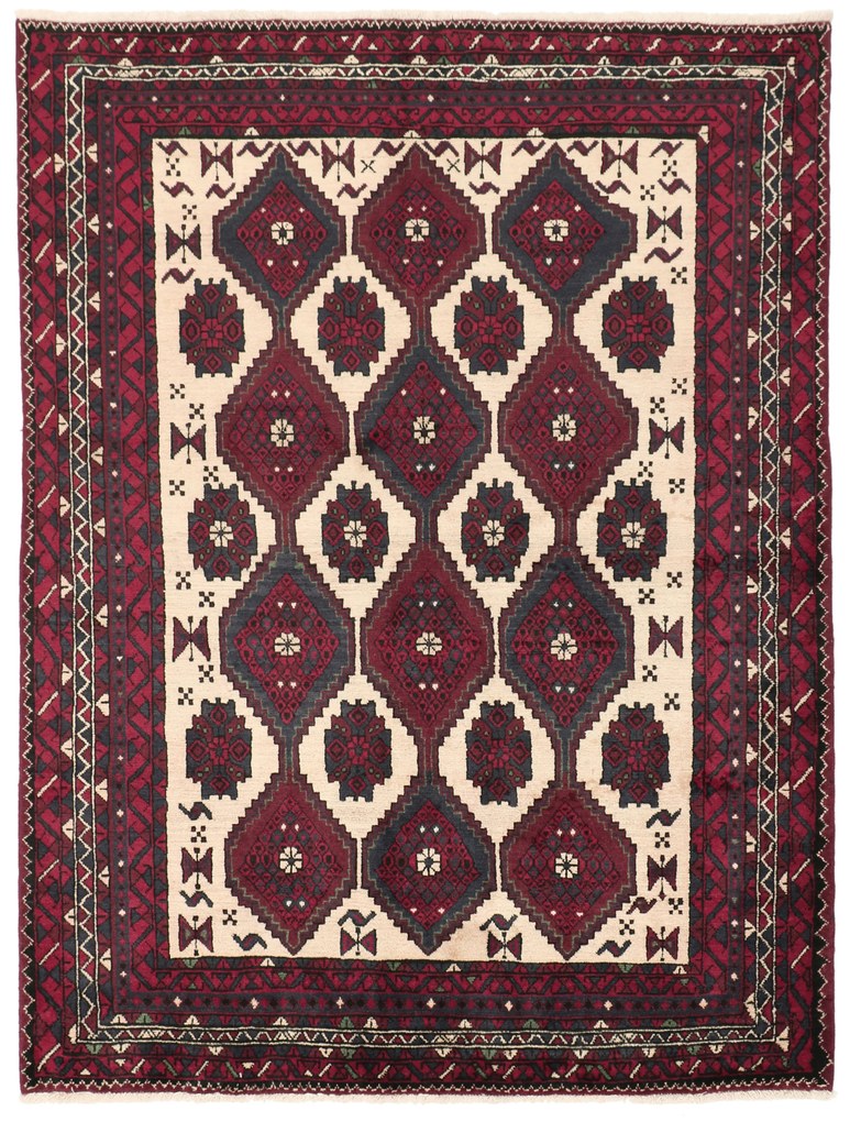 Afshar Tappeto persiano 140x190 (Iran) Annodato A Mano