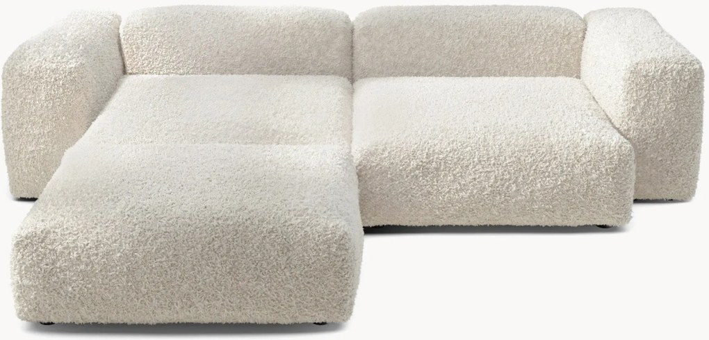 Divano angolare componibile 3 posti in teddy Vetsak