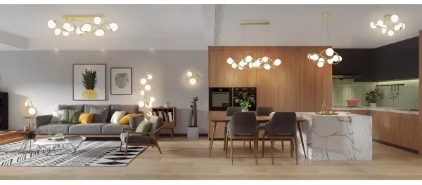 Wofi 4014-201 - Applique a LED NANCY 2xG9/3,5W/230V oro/bianco