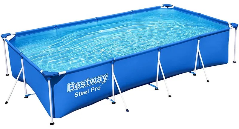 Piscina Rettangolare Steel Pro Frame 400x211x81h cm BESTWAY - Azzurro