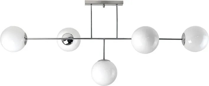 Plafoniera moderno Adeline cromo IP20, 5XE14