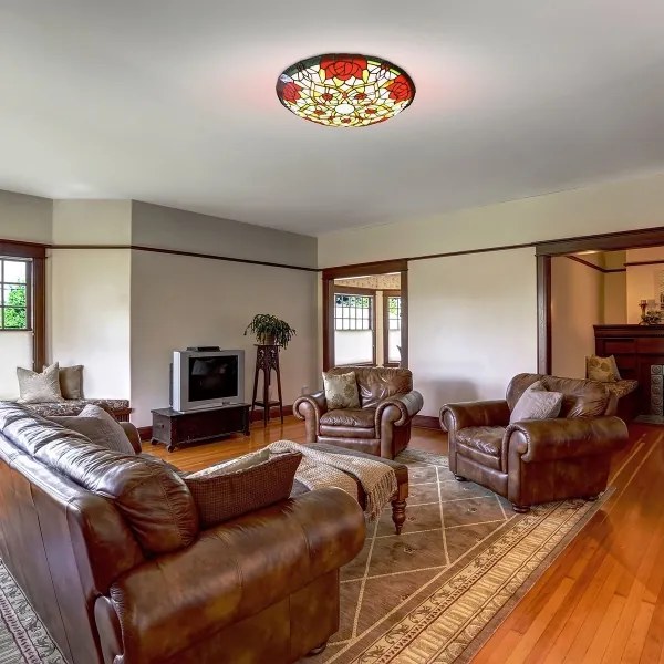 Brilagi - Lampada da soffitto in stile Tiffany GARLAN 2xE27/60W/230V