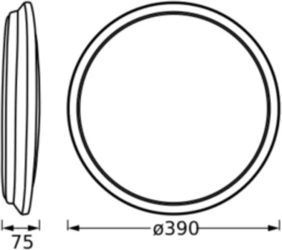Osram - Plafoniera LED ORBIS DUBLIN LED/24W/230V Ø 39 cm argento