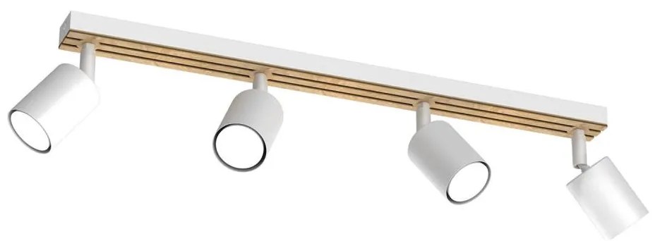 Faretto TERRA 4xGU10/8W/230V bianco/quercia