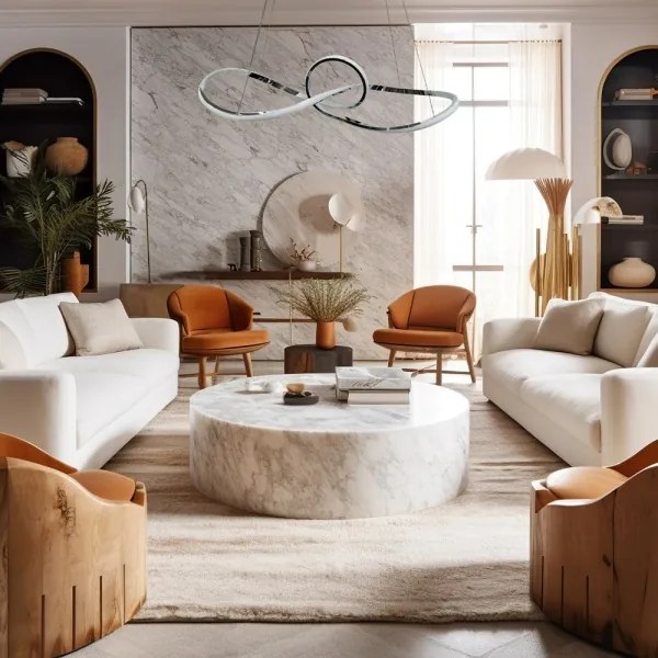 Lampadario LED a sospensione con filo MARCO LED/42W/230V cromo lucido