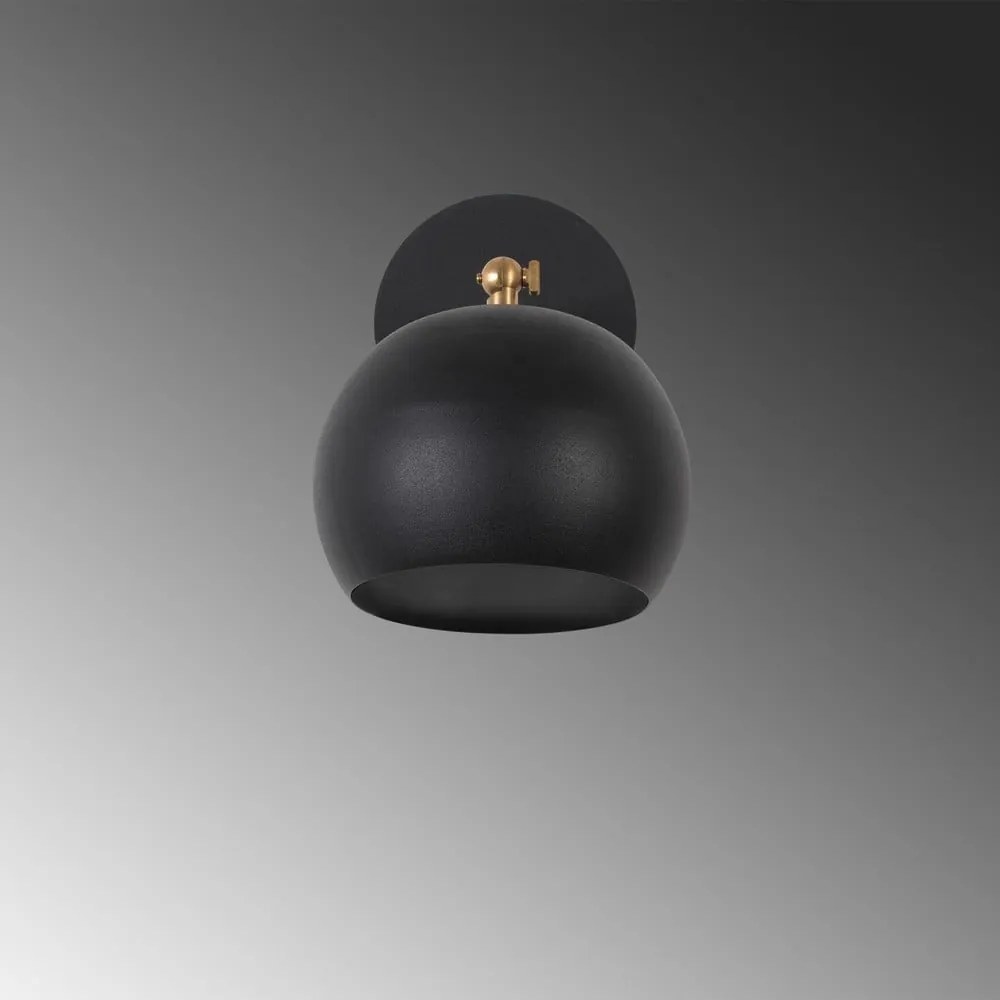 Lampada da parete nera ø 15 cm Stiva – Opviq lights