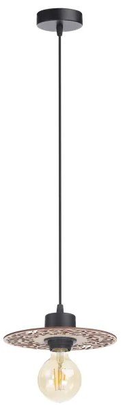 Lampadario a sospensione con filo FALCO 1xE27/60W/230V diametro 20 cm beige