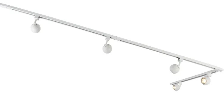 Sistema a binario intelligente monofase incl. 5 GU10 WiFi bianco - Gissi