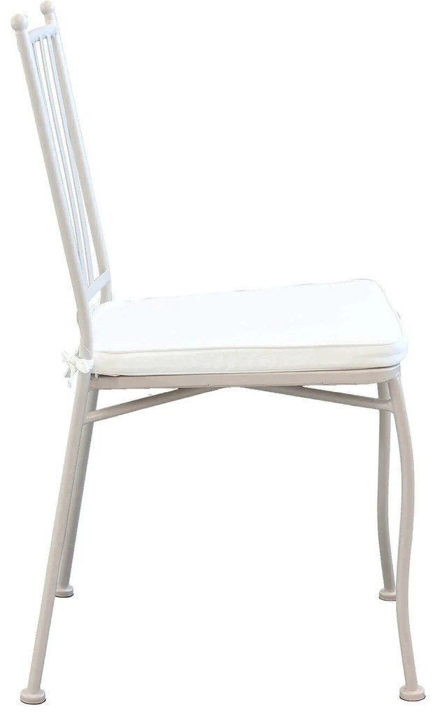VENTUS - sedia da giardino in acciaio completa di cuscino