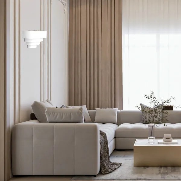 Applique RINGS 2xE27/15W/230V bianco