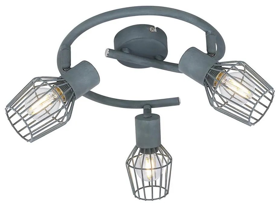 Luce Spot VIKING 3xE14/40W/230V grigio
