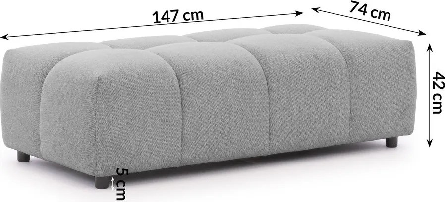 Poggiapiedi grigio Albane – Ropez