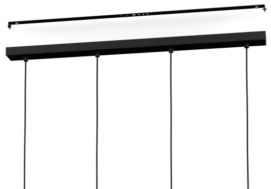 Eglo 43732 - Lampadario a sospensione con filo IKESTON 4xE27/40W/230V