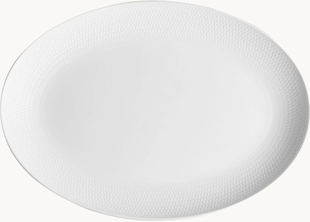 Piatto ovale in Fine Bone China Gio