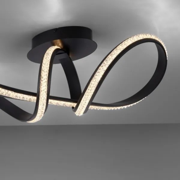 JUST LIGHT. 8475-18 - Lampadario a plafone LED dimmerabile BRILLA LED/29W/230V nero