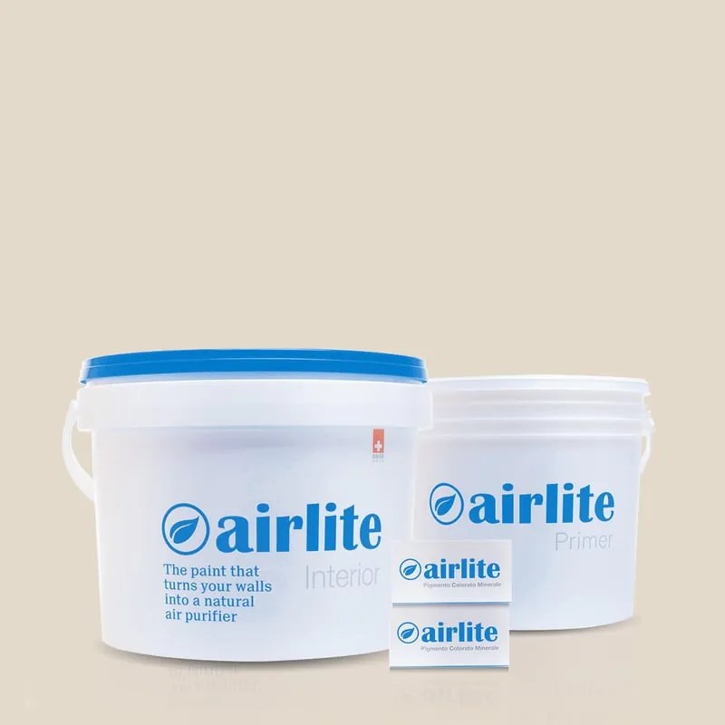 Pittura per interni anti inquinamento, AIRLITE beige pietra del po k512 opaco, 5 L
