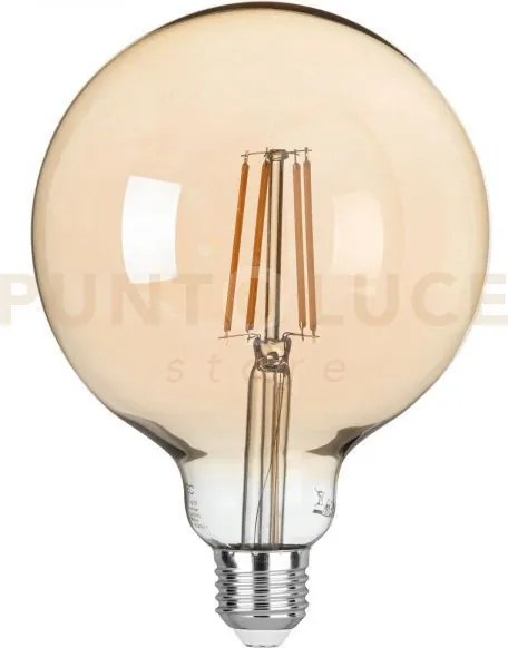 Lampadina led filamento ambra attacco e27 8w 806lm 2500k 300° 125x1...