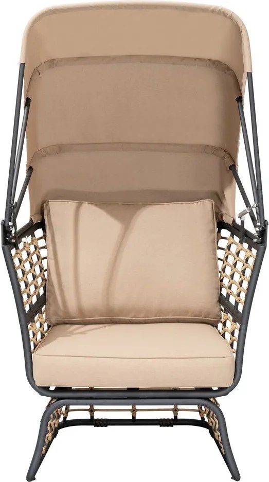 Poltrona da giardino in metallo beige Paros - Garden Pleasure