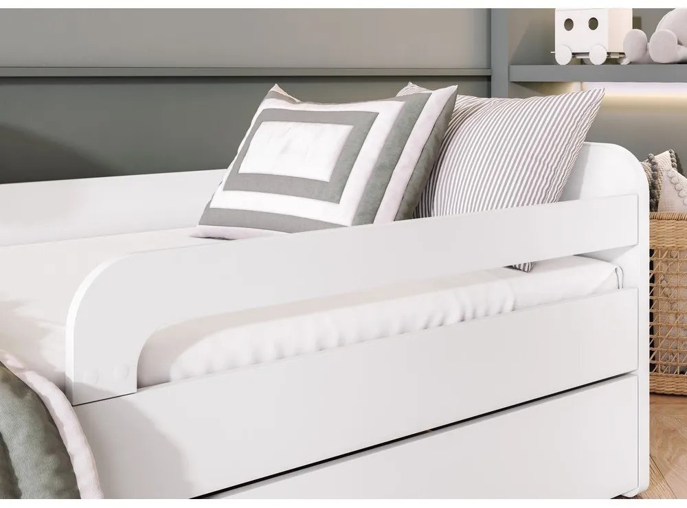 Letto da bambini bianco con rete inclusa 80x200 cm Duuli – ELTAP