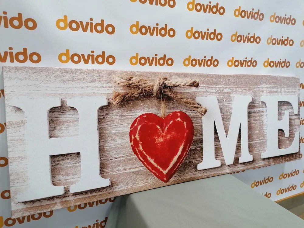 Stampa su tela – Con scritta Home