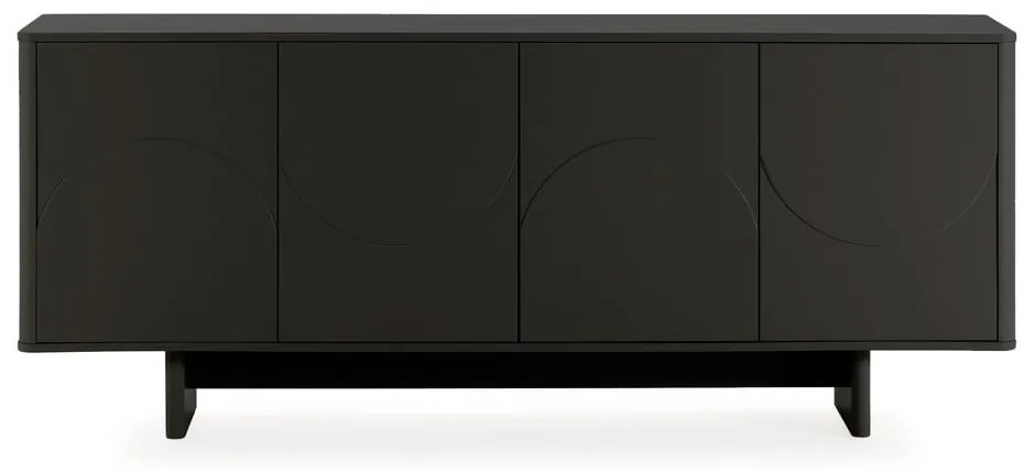 Cassettiera nera 180x75x40 cm Solei – MOME