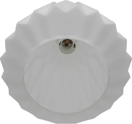 Nordlux - Lampadario a sospensione con cavo ELBIE 1xE27/15W/230V Ø 24 cm bianco