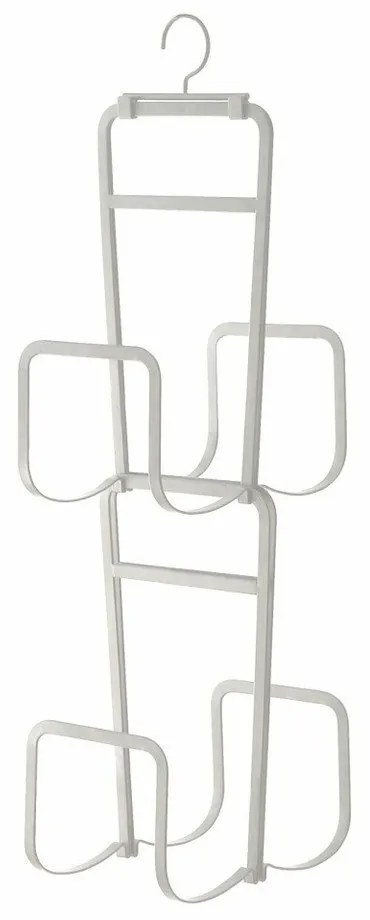 Portaborse bianco con gancio per porta e 4 ganci Sapporo - YAMAZAKI