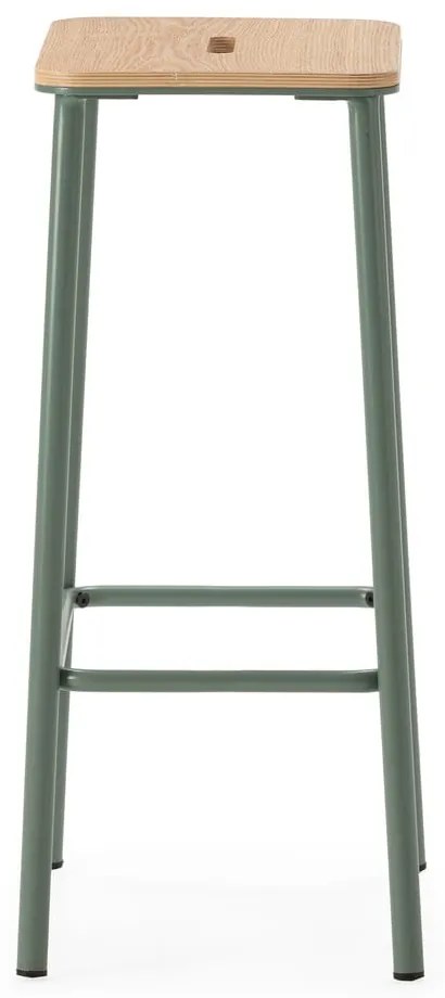 Set di sedie da bar verde 2 pz (altezza della seduta 65 cm) Abba – Marckeric