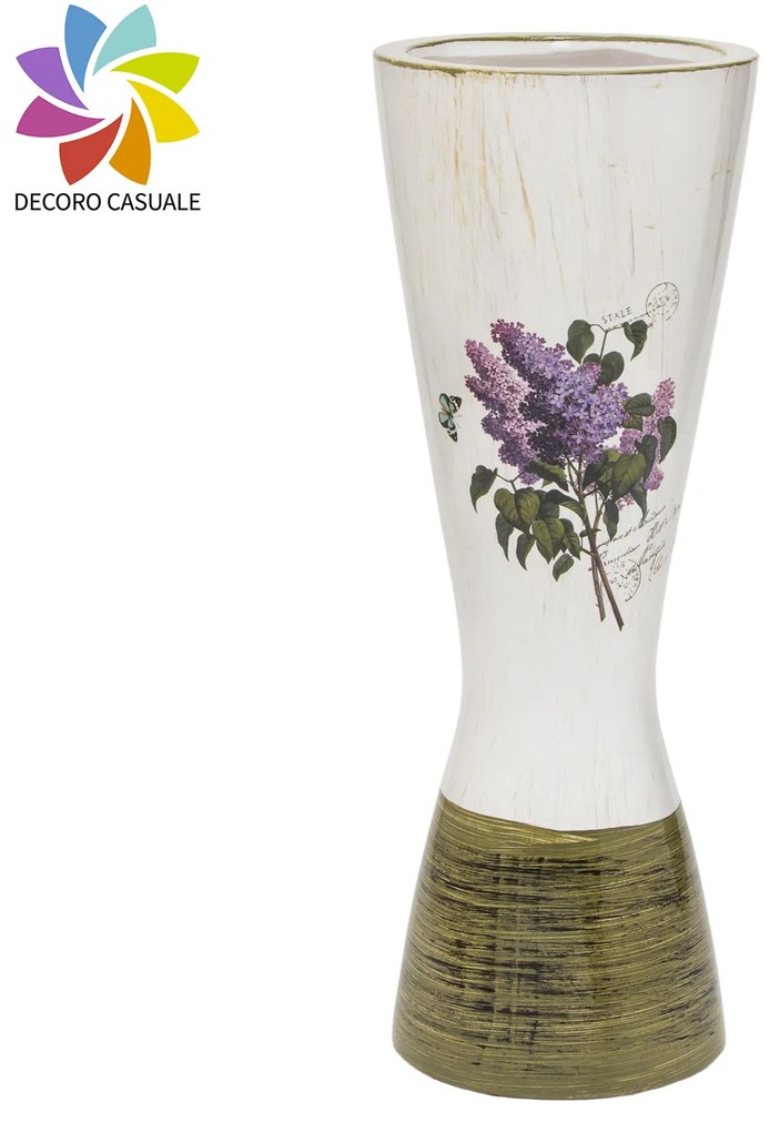 Vaso in ceramica Con decoro floreale