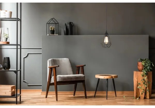 Globo 15745H - Lampadario a sospensione con filo ZACHARY 1xE27/60W/230V diametro 17 cm