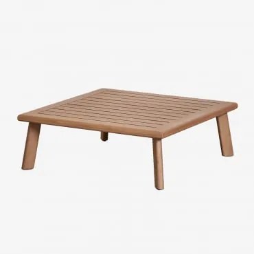 Tavolino Da Giardino Quadrato In Legno Di Eucalipto (78x78 Cm) Yaminsk Legno Naturale - Sklum