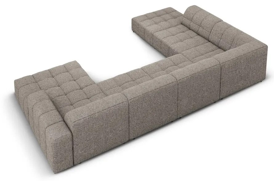 Divano angolare in grigio scuro (con penisola a sinistra/a forma di "U") Chicago – Cosmopolitan Design