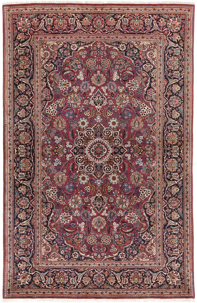 Kashan Tappeto persiano 210x130 (Iran) Annodato A Mano