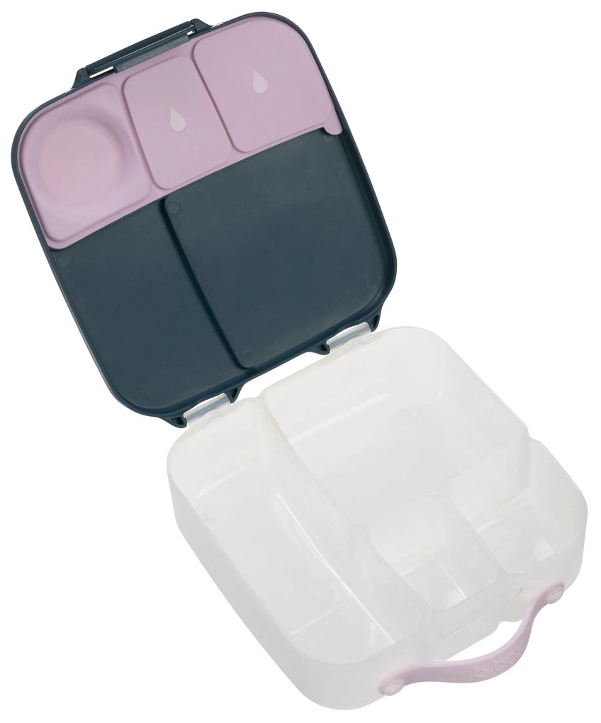 Box porta merenda grande – indaco/rosa